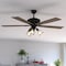Vaxcel Clybourn Farmhouse Industrial 52 inch Bronze Ceiling Fan with Wire Cage LED Light Kit F0042 - alternate 6